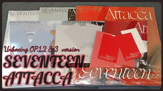 Seventeen  Attacca 9th mini album Unboxing Op1 2 and 3 version [upl. by Aliehs]