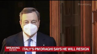 Italys Mario Draghi Resigns [upl. by Chaiken]