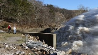 Raw Raging Floodwater Released from Okla Dam [upl. by Castle]