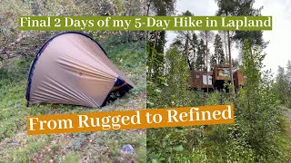 Final Days of My Swedish Lapland Hike From Rainstorms to a Treehouse Retreat [upl. by Ilojna913]