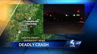 Connellsville Township crash kills 1 [upl. by Jephthah]