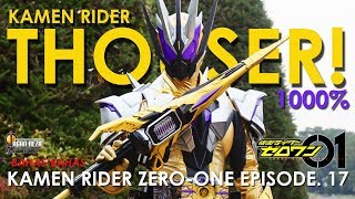 DEBUT KAMEN RIDER THOUSER YANG BEGITU NARSIS 1000  Kamen Rider ZeroOne Episode17 [upl. by Rockafellow62]