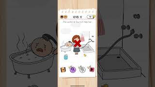 Brain Test 2 The McBrain Family Level 12 The water is too hot help her A [upl. by Anitsrihc]