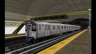 OpenBVE HD NYC Subway Kawasaki R110A New Release on The 1 Local Train 112916 [upl. by Anirod999]