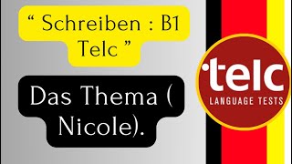 Schreiben B1 Telc   Nicole [upl. by Aihsit]