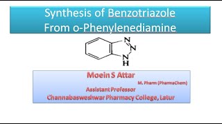 Synthesis of BenzotriazoleFrom oPhenylenediamine [upl. by Adamec]