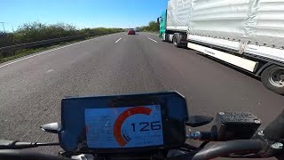 KTM Duke 125 Top Speed  German Autobahn [upl. by Suhail437]