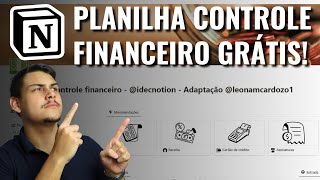 PLANILHA PARA ORGANIZAÇÃO FINANCEIRA AUTOMÁTICA GRÁTIS  Modelo completo Notion [upl. by Asilrahc153]