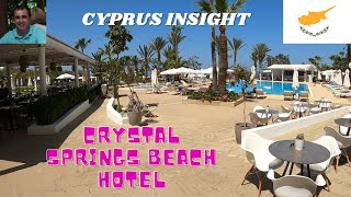 Crystal Springs Beach Hotel Pernera Cyprus  A Tour Around [upl. by Kenna]