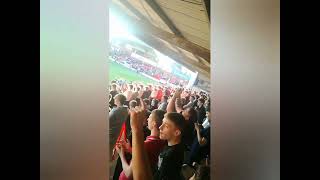 Kidderminster Harriers fans after a 50 win today [upl. by Nohtiek]