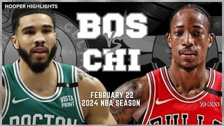 Boston Celtics vs Chicago Bulls Full Game Highlights  Feb 22  2024 NBA Season [upl. by Aneehsor]