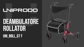 Deambulatore rollator Uniprodo UNIROLL07 F  Presentazione del prodotto 10250607 [upl. by Duarte]