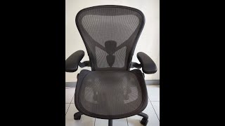 Herman Miller Aeron Remastered Graphite Size B 2020 [upl. by Naldo]