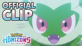 A TagTeam Pokémon Battle 💥  Pokémon Horizons The Series  Official Clip [upl. by Ja]