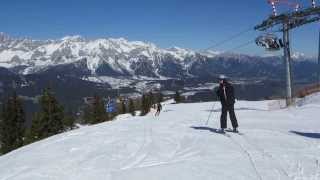 Reiteralm Piste 1 Gasselhöhe Weltcupstrecke bis Talstation Gasselhöhebahn II [upl. by Rollet]