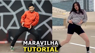 Maravilha Dance Tutorial  Tiktok Reels Dance  Ajay Poptron Tutorial [upl. by Boswall212]