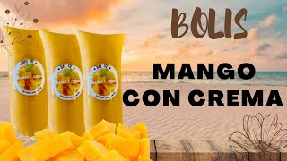 BOLIS DE MANGO CON CREMA SUPER CREMOSOS RECETA PARA TU NEGOCIOVersion ECONOMICA [upl. by Hsan]