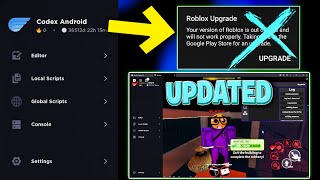 CODEX UPDATED Best Free Roblox Script Executor  Bypass Byfron  No Crash MOBILE  PC [upl. by Kcirrad]