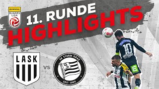 LASK  SK Puntigamer Sturm Graz 11 Runde ADMIRAL Bundesliga 202425 [upl. by Aw126]