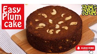 Christmas Special Plum Cake Recipe  Eggless amp Without Oven  Easy Cake Recipe by Mazadar Khany [upl. by Etteneg]