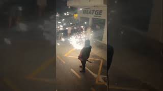 Correfoc els Dimonis de Mislata en Moraira disfruta como si estuvieras bajo las chispas [upl. by Yecniuq]