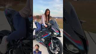 Lady biker girl 🫡🏍♥️ automobile biker sportsbike gsxr bike motorcycle superbike bmw [upl. by Navak]