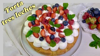 Torta Tres Leches 🤩TORTA AI 3 LATTI🤩Ricetta Facile [upl. by Sadick]