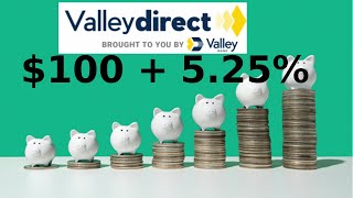 BankBonuscom Valley Direct high yield savings 100 bonus and 525 APY deal [upl. by Uyekawa]