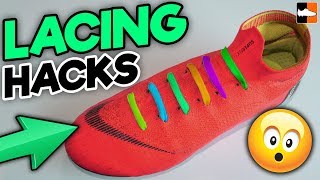 How To Tie Your Boot Laces ⚽ Ultimate Lacing Hacks [upl. by Meagan226]