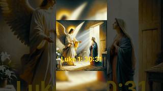 And the angel said unto her ✝️❤️🙏jesus godslove world mary bibleverse daily usa [upl. by Arihk897]