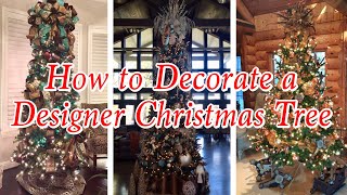 HOW TO DECORATE A DESIGNER CHRISTMAS TREE  Great for modern farmhouse industrial rustic homes [upl. by Ttelracs]