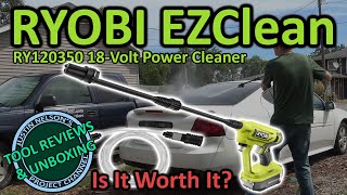 Unbox amp Review Ryobi EZClean Power Cleaner Pressure Washer 18Volt RY120350 [upl. by Engeddi]