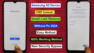 quotNew Method 2024quot Samsung All Model Frp Bypass Android 11121314  Gmail Account Remove Without Pc [upl. by Morgun]