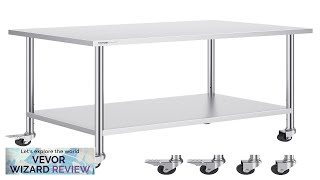 VEVOR Stainless Steel Work Table 30 x 48 x 38 Inch Review [upl. by Swen]