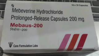 Mebaus 200 Capsule Mebeverine Hydrochloride ProlongedRelease Capsules 200 mg [upl. by Keldah]