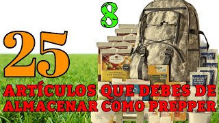 25 Artículos que debes de almacenar como prepper [upl. by Gwynne491]