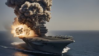 13 Minutes Ago Russian Aircraft Carrier Carrying Secret Ammunition Destroyed by US F16 Missile [upl. by Rrats]