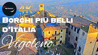 Borghi più belli dItalia VIGOLENOCastello 4K video [upl. by Ramad831]