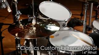 Meinl Cymbals CC14EMHB Classics Custom 14quot Extreme Metal Hihat [upl. by Phip]