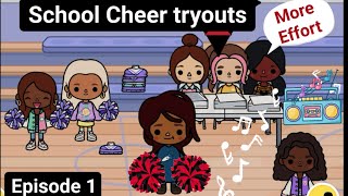 School cheer tryouts Darlington family Toca Boca series Toca Boca Roleplay tocaboca gamer toca [upl. by Ecirpac652]