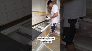 Arbeitsplatte in der Küche lackieren 😊 lackieren arbeitsplatte küche [upl. by Nare]