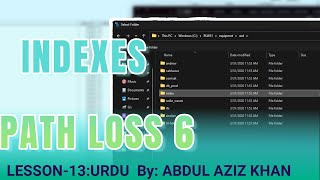 Introduction to Pathloss6 Lesson13 Urdu Antenna Index [upl. by Cy]
