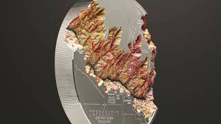 2024 Cook Islands 1 Kilogram Topography Grand Canyon Ultra High Relief Silver Coin [upl. by Macmahon893]