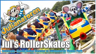 👟Juls RollerSkates🎢 Onride Roller Coaster🐁Julianatoren Theme Park Apeldoorn [upl. by Anirazc]