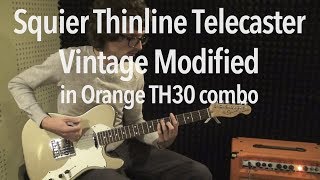 review  Squire Thinline Telecaster Vintage Modified [upl. by Lenzi]