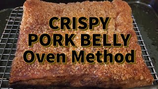 Crispy Pork Belly Full proof crispy pork skin amp juicy meat start to finish in the oven Its EPIC [upl. by Ddet]