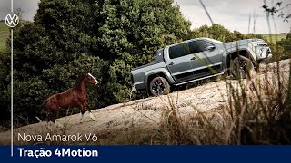 Nova Amarok V6  Tração4Motion  VWBrasil [upl. by Atsirtal]