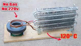 How to make a Induction Heater By Magnet  alternative in the gas crisis [upl. by Trstram]