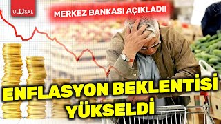 Merkez Bankası açıkladı Enflasyon beklentisi yükseldi  ULUSAL HABER [upl. by Esmerelda]