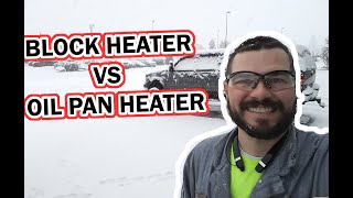 Engine Block Heater vs Oil Pan Heater Everything you NEED to know about Cold Weather Diesel Engines [upl. by Ahsiki]